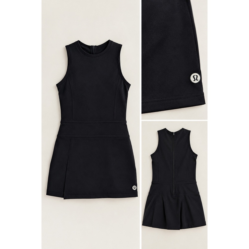 Vuori Volley Dress Black Sleeveless Tennis Activewear VW605 Womens Size Medium